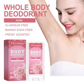 OceAura Rose Body Deodorant Stick Natural and Refreshing Rose Scent Reduces Underarm Odor Long-lasting Scent