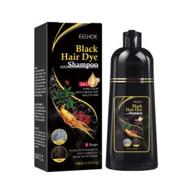 EELHOE Black Hair Shampoo, Multiflorum Essence Moisturizing Nourishing Cleansing ing Black And Smooth Hair Shampoo