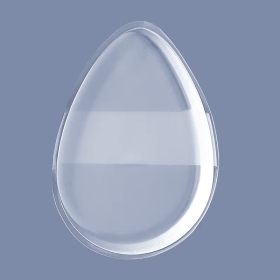 Transparent Puff Suitable for Skin Types - Anti-absorption Technology, Ultra-Soft Jelly Air Cushion, Wet and Dry Dual-Use Applicator for BB Cream (Style: Drop-shaped)